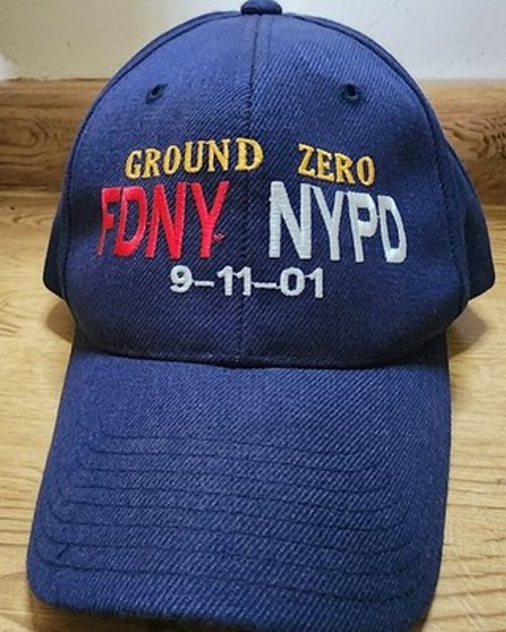 FDNY NYPD Genesis Ground Zero 9/11 Commemorative Baseball Cap Adjustable Navy